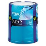 TDK dvd+r 16x 100 pack spindle-recordable DVD's