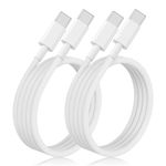 iPhone 15 16 Charger Cable 2M 2Pack, USB C to USB C Charging Cable 60W Fast Charging Long Type C Cable Lead for Apple iPhone 16/16 Pro Max/15 Pro/15 Plus/15, MacBook Pro,iPad Pro/Air, Samsung S23 S22