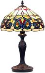 Chloe Lighting Serenity Tiffany-Style Victorian Dark Bronze 1 Light Table Lamp 12" Shade