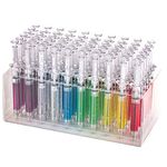 Allures and Illusions Syringe Pen Pack of 60, Mixed Color Pens