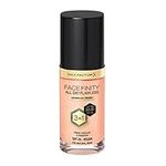 MAX FACTOR - Facefinity All Day Flawless Foundation - 3-in-1 Concealer, Liquid Foundation & Face Primer - Up To 30hr Wear - Flawless Airbrush Finish, SPF 20, Vegan - C50 Natural Rose - 30ml