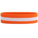 ONUPGO Headband Sports Sweatbands Wristbands Terry Cloth Striped Head Band/Wrist Band Set Athletic Exercise Basketball Headbands Moisture Wicking Sweat Absorbing Sweat Band