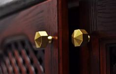 MANTARA B-0006 Brass Handle Pull knob for Furniture Cabinet Door Drawer Furniture Handles. Brass (Pack of 2)