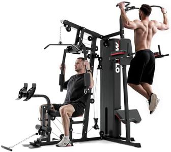 Mikolo Home Gym, Workout Station with 150LBS Weight Stack, Multifunctional Home Gym Equipment, Exercise Equipment for Full Body Strength Training