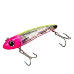 Bomber Lures BSWM7337 Salt Water Mullet Silver Flash Pink Chartreuse 3.5" Lure