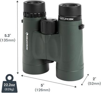Celestron Nature DX 10x42 Binoculars – Multi-Coated Lens, BaK-4 Prism, Green
