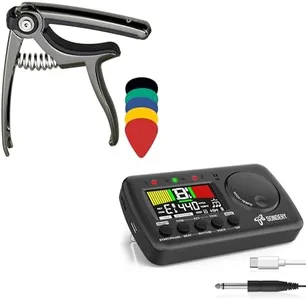 Comprehensive Musician's Toolkit: 3-in-1 Metrotune and 4-in-1 Guitar Capo