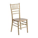 Flash Furniture Hercules Series Wood Chiavari Chair, Gold, Set of 1