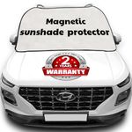 Axmon® Magnatic Car Sun shade Protector, Car Windshield Sunshade Cover,UV Rays Protection for Summer, Anti-theft Sun Protector & Heat Insulation SunShade,Sunshade Visor WindShield Cover Universal Size