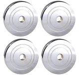 DREAM FIT Set of 4 5Kg Steel Weight Plates for home gym - Spare Weights for dumbbells, barbells and other exercises - 20Kg (5Kg x 4)