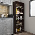 Studio Kook Cucina Kitchen Mate || Kitchen Unit With 5 Open Shelves (Matte Finish) (Junglewood), Brown