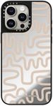 CASETiFY Mirror iPhone 15 Pro Max Case [Reflective / 4.9ft Drop Protection/Compatible with Magsafe] - Tan Line Ar - Silver On Black