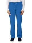 healing hands HH360 Women's Nikki 9154 Button Cuff Yoga Waist Scrub Pant - Blue - X-S Tall