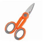 Afflatus Fiber Optic Kevlar Scissors Optic Fiber Cable Cutter Scissors for Fiber Optic Kevlar Shears Wire Stripper Tool Working Technicians Stainless Steel Electricians Scissor with Ergonomic Handle