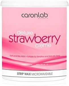 Caron Deluxe Strawberry Creme Strip Wax Microwaveable - 800g