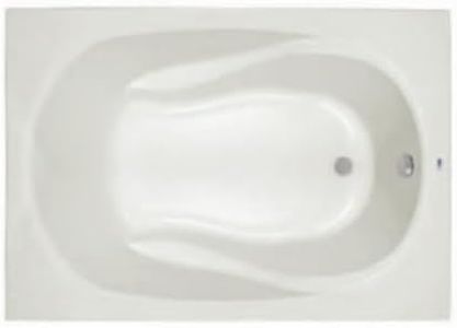 PROFLO PFS6042A Lansford 60" x 42" Drop In Acrylic Soaking Tub with Reversible Drain and Overflow - White