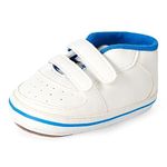 LACOFIA Baby Boys Shoes Anti-Slip First Walkers Infant Prewalkers Blue 3-6 Months