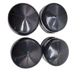 shiosheng 4pcs 532104757 Rubber Wheel Axle Hub Caps for Husqvarna, Weed Eater, Poulan, Sears, Crafstman, Ryobi and Roper Lawn Mower, Lawn Tractor and Snow Blower 532175039, 104757X, 104757X428