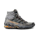 La Sportiva Mens Ultra Raptor II Mid GTX Hiking Shoe, Carbon/Hawaiian Sun, 12 Wide