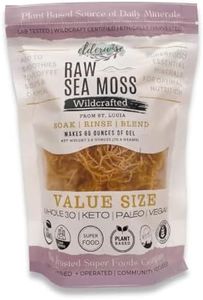 Sea Moss | WILDCRAFTED | 2.5 oz that makes 64 oz of gel | Raw + Non GMO | Sundried | MINERAL RICH | Saint Lucia Sea Moss | GOLDEN