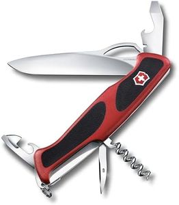 Victorinox, Ranger 61 M Grip, Couteau de Poche Suisse, Multifonction, Léger, 11 Fonctions, Grande lame, Ouvre-boîtes, Tournevis 3 mm, Blocable, Lame à une main