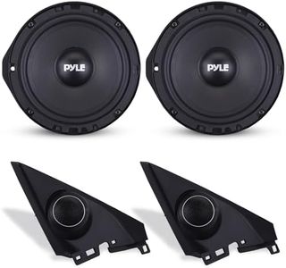 6.5” Two Way Coaxial Speaker System for 2006 and Up Vehicles, 300 Watts, 4 Ohm, Butyl Rubber Surround, 1'' High-Temperature KSV Voice Coil, Black Sandblasting Paper Cone