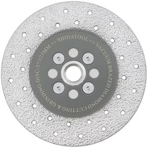 SHDIATOOL Granite Diamond Cutting Wheel for Marble Quartz, 5 Inch Fast Cutting Grinding Shaping Diamond Disc for Angle Grinder with 5/8-Inch-11 Thread 125mm