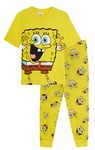 SpongeBob Squarepants Kids Pyjamas 7-8 Years Yellow