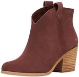 TOMS Women's Constance Ankle Boot, Chestnut Suede, 6.5 UK