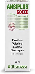 Ansiplus Gocce | Integratore Alimentare | Passiflora | Valeriana | Escolzia | Biancospino | Per Favorire il Rilassamento Fisiologico e Controllare l'ansia e lo Stress | Flacone 30 ml | Stardea