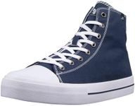 Lugz Men's Stagger Hi Fashion Sneaker, Navy/White, 9 UK