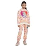 Kidsville Frozen Printed Regular Fit Co-Ord Set For Girls