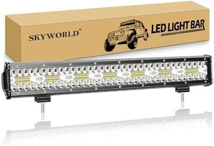SKYWORLD LED Light Bar, 20 inch 420W Spot Flood Combo Beam 12V 24V LED Work Driving Fog Lights IP67 Waterproof for Off-Road Truck Car ATV SUV Vehicles Boat Light