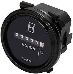 Mechanical Hour Meter Gauge - AIMILAR Professional Engine Hourmeter AC110-250V for Boat Auto ATV UTV Snowmobile Lawn Tractors Generators (AC110-250V)