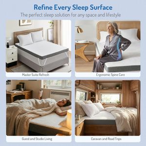 Degrees of Comfort 3-Inch Super King Mattress Topper – Plush Support