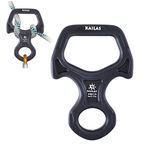 KAILAS Rescue Figure 8 Descender 30KN with Ears/Horns Climbing Gear Belay Device for Belaying Rock Climbing Rappelling Aerial Yoga Kit