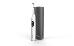 Jordan ® | Clean Smile Electric Toothbrush | Rechargeable Electric Toothbrush with Quick Charge, Long-Lasting Battery, Pressure Sensor, 2 Speed Modes | Includes Travel Case | Black