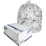 Genuine Joe GJO01757 High-Density Trash Can Liner, 33 gallon Capacity, 40" Length x 33" Width x 0.43 mil Thickness, Clear (Case of 500)