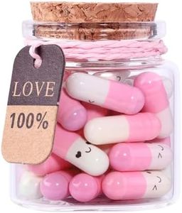 Tintnut Pink Half Color Love Capsules Messages in a Bottle 30Pcs Gift