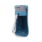 septillar Foldable Dog Water Bottle [Blue, 430ml/15oz] Portable Walking Pet Water Dispenser Bowl Accessories Outdoor Hiking Travelling