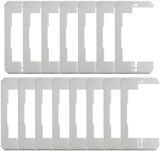 10 Pcs Wall Plate Spacers, 2026 New Electrical Metal Outlet Spacers for Wall Switch Outlets, Durable Electrical Box Leveling Spacers for Recessed Boxes (20)