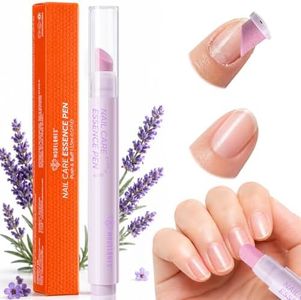 Modelones 3-in-1 Cuticle Remover Pen, Custom Lavender Cuticle Oil Pusher Pen, Nail Strengthener and Growth for Hangnails Dry Cracked Damaged Nails Repair, At Home Manicure Pedicure Care Tool 0.12Fl oz