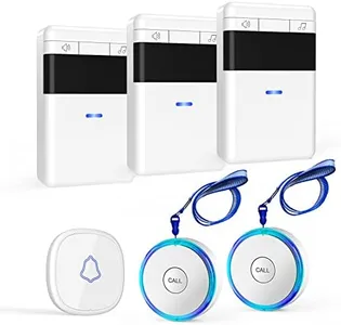 3 Pack Wireless Caregiver Pager Panic SOS Call Button with Receiver for Elderly/Patient/Child, 500+ ft Range Attention Pager Alarm Nurse Calling Alert Patient Help Button for Home/Personal