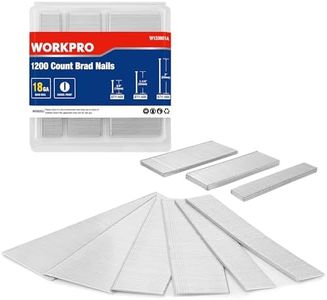 WORKPRO 1200 Count 18 Gauge Brad Nails, (3/4,1-1/4＂,2＂), Universal Brad Nail Gun Nails for Pneumatic & Electric Brad Nailers