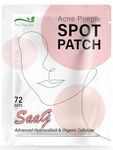 SaaG Acne Pimple SPOT Patches - 72 Translucent Hydrocolloid Tea Tree Oil Pimple Patch for Spot Healing for Face and Body – Fast and Effective Relief from Blemish