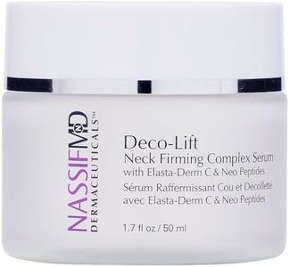 NassifMD Deco-Lift Neck Firming Cream and Tightening Complex Serum, Neck Tightening Cream for Neck Firming, Neck Wrinkle Cream for Saggy Neck, Neck Firming Cream Tightening Sagging Skin