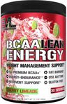 EVL BCAA Lean Energy Powder - Pre Workout Green Tea Fat Burner Support with BCAAs Amino Acids and Clean Energizers - BCAA Powder Post Workout Recovery Drink for Lean Muscle Recovery - Cherry Limeade