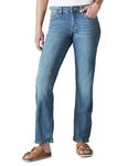 Lucky Brand Women's Mid Rise Easy Rider Bootcut Jean, Tanzanite, 31W x 32L