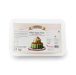 Vizyon Creativities International Sugar Paste/Fondant (1 kg, White), 1000 g