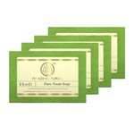 Khadi Natural Pure Neem Soap - Herbal Base | Prevents Dryness | Softens & Gentle | 125g (Pack of 4)